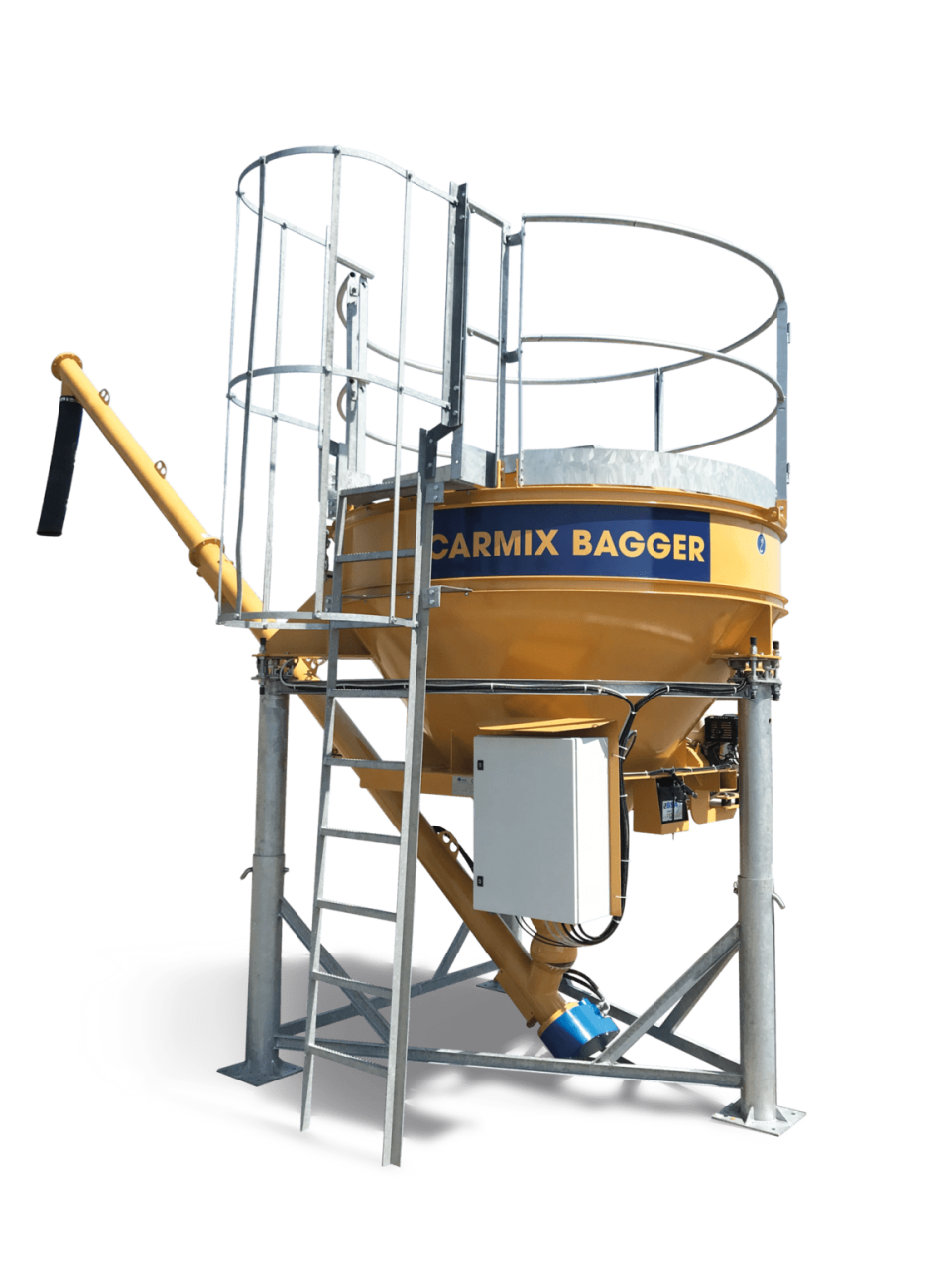 Mobiles Zementsilo für 2 qbm Zement der mit Big Bags eingefüllt wirde Produktbild